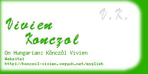 vivien konczol business card