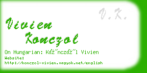 vivien konczol business card